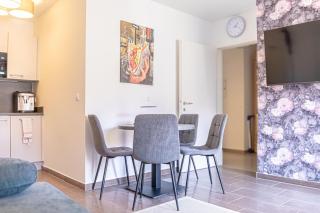 9 Min to Center, Modern 1BR & 1LR Apt with Balcony & Smart TV - Vienne - 1