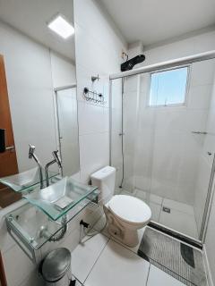 2 Quartos com AC em Condomínio,Ótima localização,Cozinha,Enxoval,Estacionamento Gratuito - Três Lagoas - 5