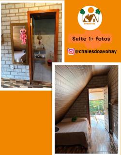 CHALÉS do AVOHAY, lindo chalé com privativa banheira hidromassagem aquecida, apenas 2 minutos da Vila de São Jorge Chalé Guita - 8