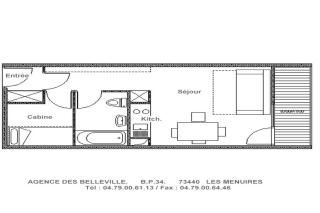 Résidence Asters B3 - Studio cabine agréable · Proche des pistes · Balcon MAE-1724 - Les Menuires - 7