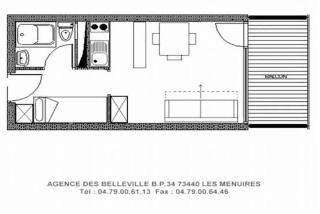 Résidence Dorons - Studio rénové · Centre station · Balcon MAE-1904 - Les Menuires - 9