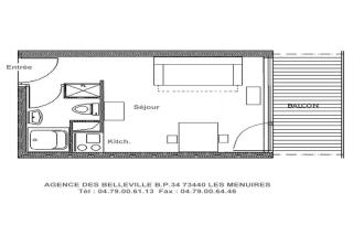 Résidence Dorons - Studio agréable · Centre station MAE-3404 - Les Menuires - 9
