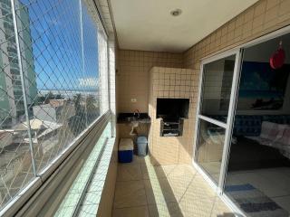 Vista Mar, 1 Dorm, Sacada com churrasqueira, wi fi ,garagem, 5 hospedes, - Praia Grande - 1