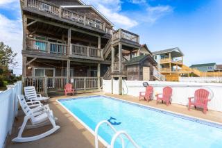 7076 JMJ Seascape Oceanfront Pool Hot Tub - Nags Head - 8