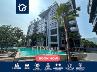 C118 Rooftop Pool Condo Walk to Beach, Gym, Wi-Fi - Kamala Beach - 1