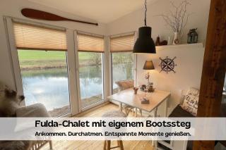 Fulda-Chalet mit eigenem Bootssteg - Guxhagen - 0