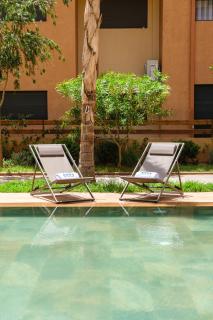 Confortable & Très Bien Noté - Vue Piscine, Proche M Avenue, Piscine, Fibre Optique, Parking - Marrakech - 6