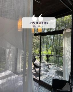 L'O2 et son Spa, cabane de verre et de bois - 8