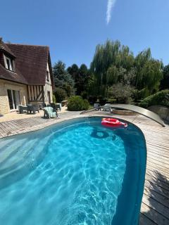 GÎTE LA TOURELLE AVEC PISCINE chauffée - 5 mn de la mer et Cabourg - Périers-en-Auge - 9