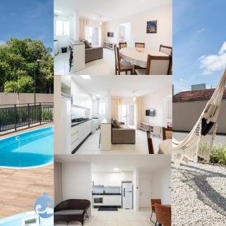 Apartamentos a 150 M DA PRAIA com SACADA, WI-FI, PISCINA, PORTARIA 24h, PLAYGROUND e vaga de GARAGEM - Piçarras - 0