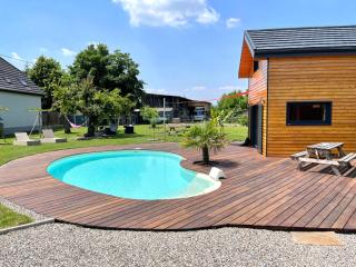 Chez Seb et Lilou - Chalet Tiny House - piscine partagée - parking - proche Mulhouse - 7