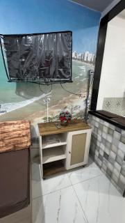 Suíte Mar 210 - Econômica e Compacta - Praia do Morro - Prédio frente Mar com elevador, atravessou a avenida, já está na Praia - Garagem - Internet - Guarapari - 5