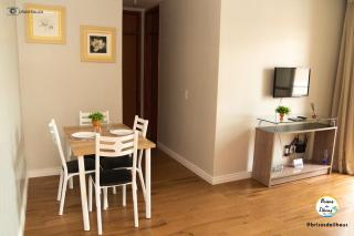 Apto na Praia dos Milionários - 2 quartos com Ar - 1 suíte - Cozinha completa - Bem equipado e funcional - Em Condomínio com Piscina, Academia e Parquinho - Ideal para Turismo e Trabalho - 6