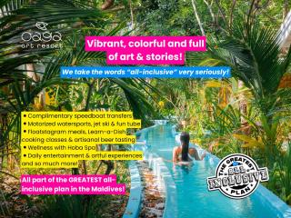 Oaga Art Resort Maldives - Greatest All Inclusive Plan with Free Speedboat Round-trip - 9