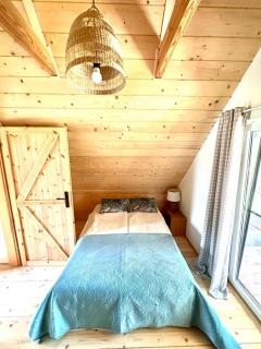Poleskie zacisze, domek czapla na wyłączność, kominek, balia,sauna - - 6