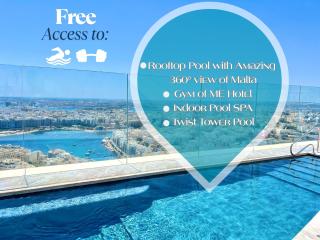 Mercury Tower Exclusive 1BR with Rooftop Pool by ArcoBnb - St Julian's - 9