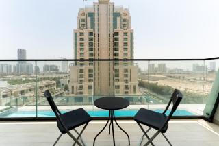 Smart Home 1BR with Pool and City View in JVC by Bhavan Vacation Homes - 5