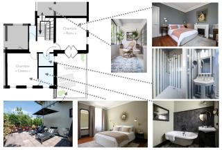 Les Villas du Parc - Chambres d'hôtes AMBROISE & GERMAINE - Meublé 5 étoiles VILLA MARIE 2 à 5 chambres - Vittel - 8