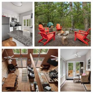 Loft Wood Stove Fire Pit Grill & Deck on Creek - Hedgesville - 0