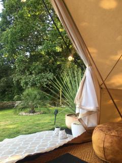 Hidden gem! boho glamping tent with pool and hot tub - - 5