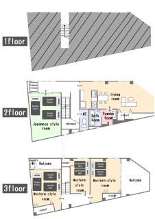 最大19人一棟貸切4Bed rooms福島 - Osaka - 2
