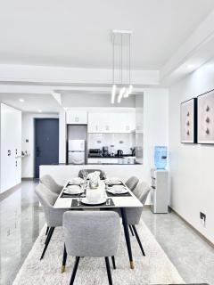 beautifully elegant furnished three bedroom apartment with swimming pool fully equipped gym ample parking space children playground and relaxing rooftop with breathtaking views - Nairobi - 3