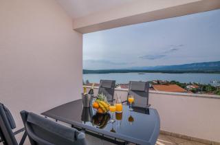 Apartment TRIES 5 with heated pool and sea view - Klimno - 8