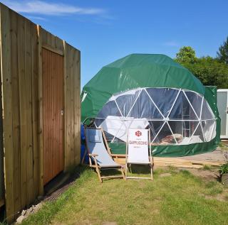 Geodesic Dome with garden view, outdoor hot bath & AC - Nimega - 3