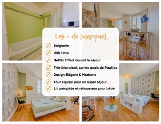 Studio COSY avec Baignoire et Netflix Idéal couple - Pauillac - 6