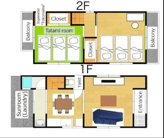 Akebono Stay Kyoto Uji Retro House 2BR Max 8 Guests Family Friendly - Uji - 4