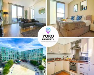 Penthouse Hub Apartment - Central MK - Juliet Balcony, Free Parking, Fast Wi-Fi and Smart TV with Netflix by Yoko Property - Milton Keynes - 0
