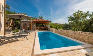 Apartment TRIES 1 with heated pool and sea view - Klimno - 3
