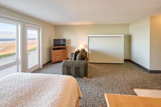 Ocean view studio no stairs-Full Kitchen Patio - Lincoln City - 6