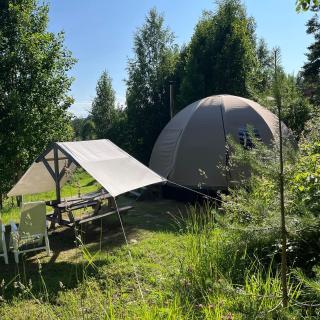 Romantic night in a dome tent lake view - 2