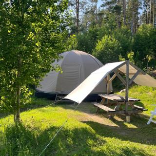 Romantic night in a dome tent lake view - 4