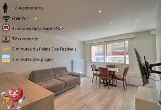 Appartement plein centre proche Palais et plages - 0