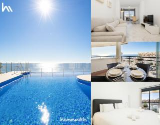 First-line beach, terrace and pool with incredible sea views, New Golden Mile - Estepona - 0