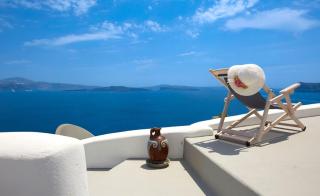 Elegant Santorini House 2 Bedroom Villa Caldera View Hot-Tub - 4