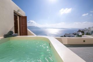 Elegant Santorini Villa Villa Spyros Villa Demi Private Hot Tub Air Conditioning 2 Bedroom - Ia - 9