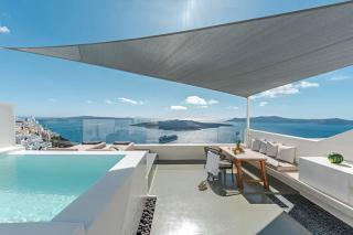 Luxurious Santorini Penthouse Villa 1 Bedroom Magical Caldera Sea Views - 5