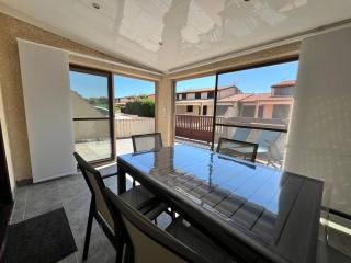 Villa climatisée, 4 couchages, 2 chambres, véranda, Résidence LES TAMARIS, accès payant pour les piscines, wifi, PORTIRAGNES PLAGE LRTAML9 - Portiragnes - 7