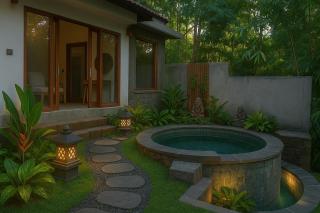 1BR private pool overlooking vally view - Ubud - 7