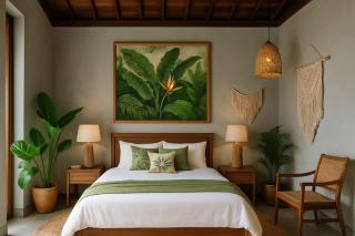 1BR private pool overlooking vally view - Ubud - 4