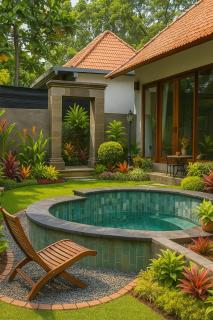 1BR private pool overlooking vally view - Ubud - 1