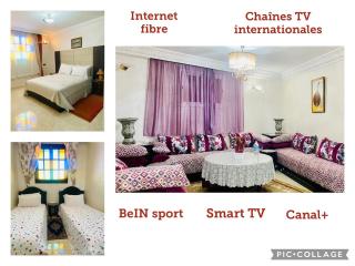 Charment appartement Au centre ville, internet Fibre, canal plus, chaînes internationales - Agadir - 9