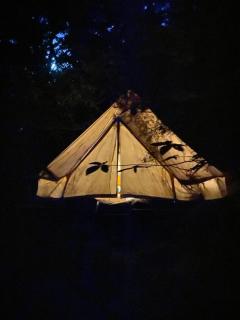 Tente tipi en forêt de châtaigniers - Dompnac - 0