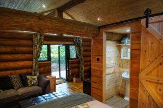 Secluded Hand Crafted Log Cabin - 6