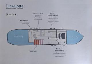 8 Personen Hausboot mit Hot Tub, Sauna, Kaminofen, Klimaanlage, Lounge, Sonnendeck und Garten mit Buddelschiff direkt hinterm Deich in Otterndorf - 5
