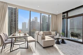 Bright 1 Bedroom with Burj Khalifa view in Peninsula - 1