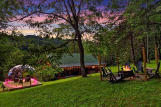 Peak Fall view Cabin with Stargazing Dome, Sauna, Hot Tub, Pickleball, Firepit - 9